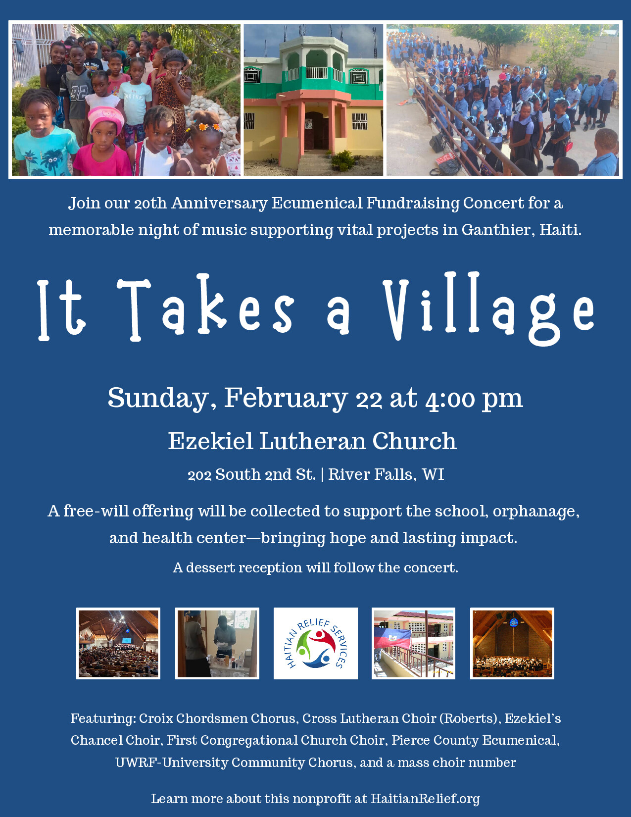 It Takes A Village Concert 2026 poster