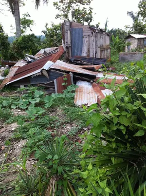 Another destroyed home