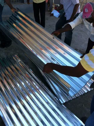 Steel roofing for repair